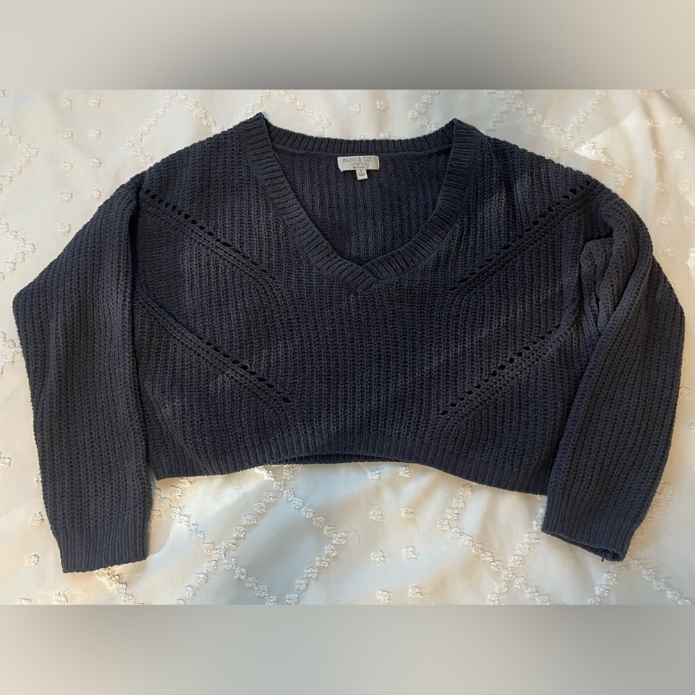 Knitted Cropped Sweater
